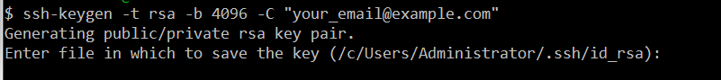 git ssh key