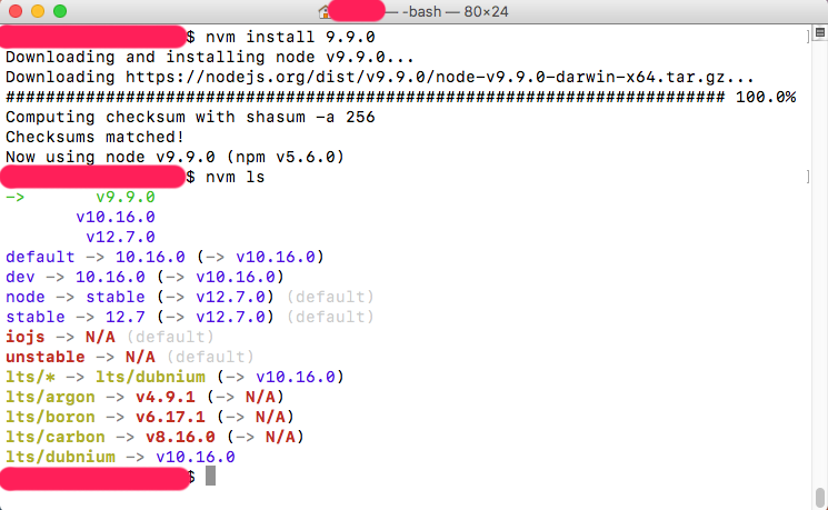 nvm下载安装node.js
