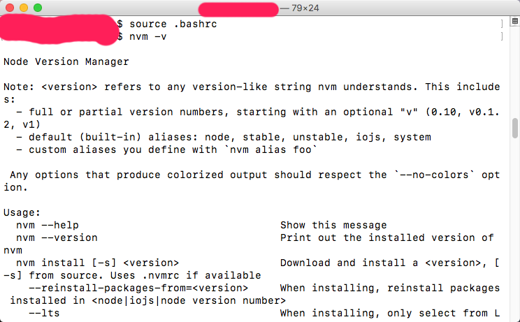 验证nvm安装成功