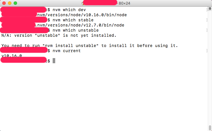 mvn显示node的安装路径
