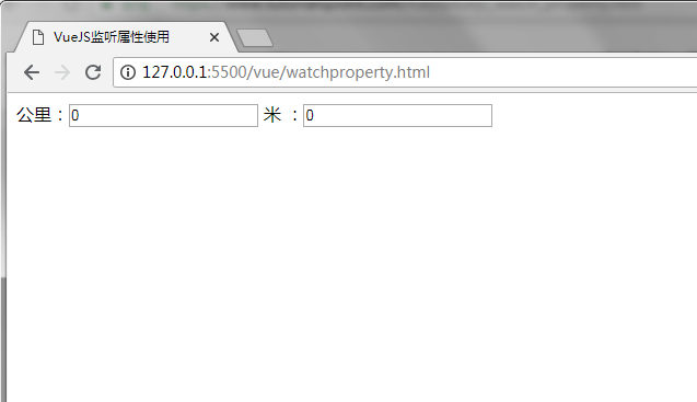 VueJS监控属性watch初始化