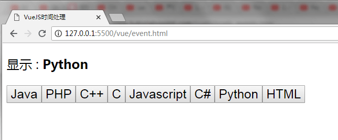 VueJS自定义事件实例