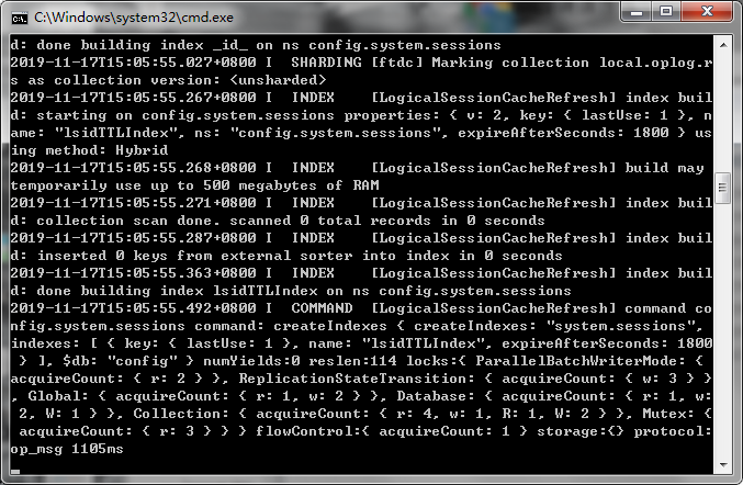 执行配置mongodb数据目录