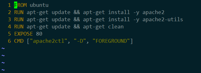 Dockerfile文件内容