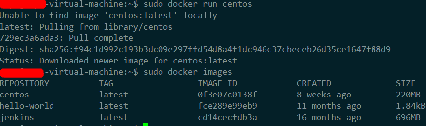 docker下载centos镜像