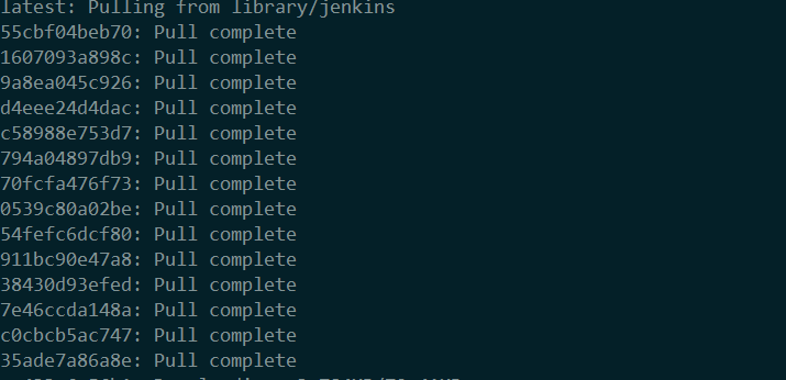 docker pull jenkins