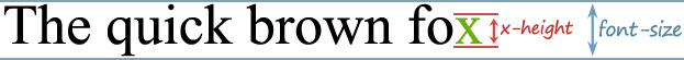 x-height