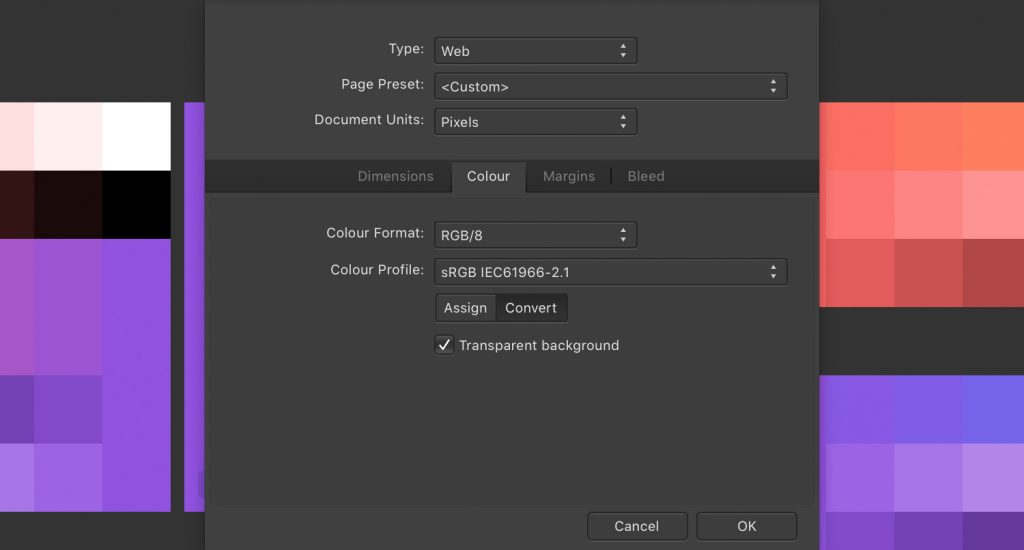 Affinity Designer颜色配置