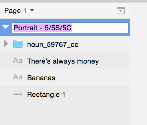 sketch更改画板名称