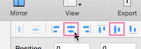 sketch水平和垂直对齐