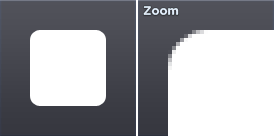 向量圆角矩形固定