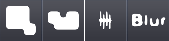 圆角矩形模糊例子