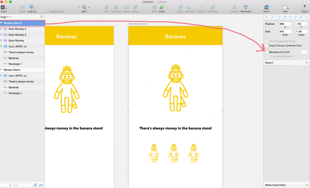 设置导出的背景颜色