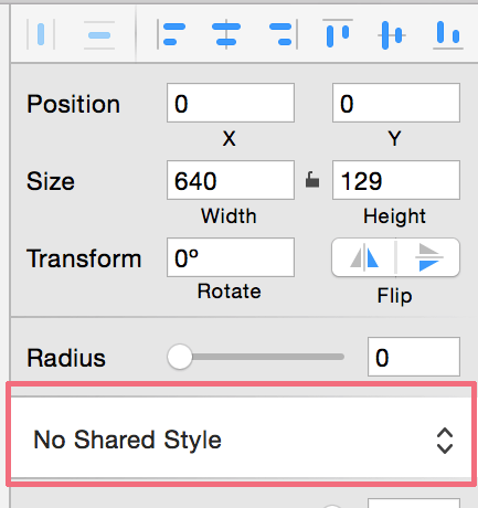 sketch没有共享样式