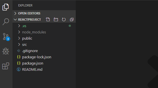 查看react项目文件结构