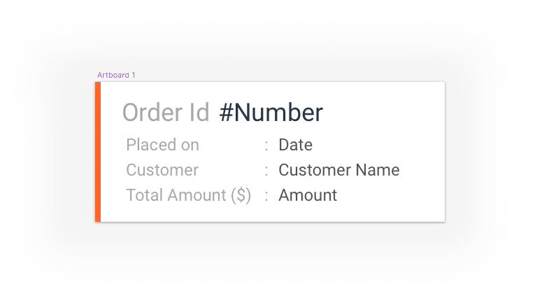 sketch创建订单列表