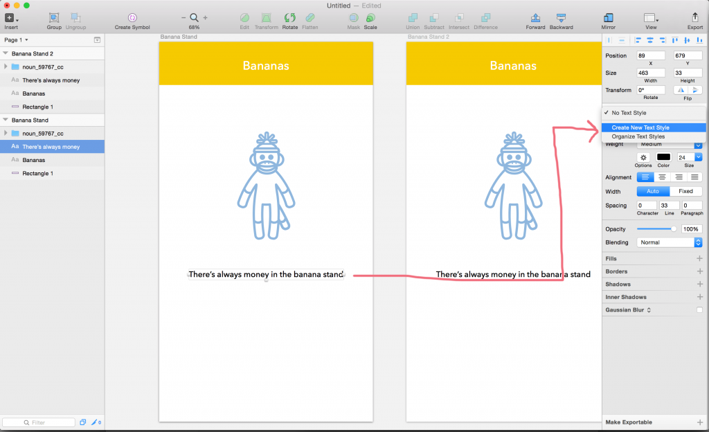 创建文本样式01