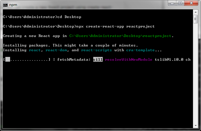 npx create-react-app安装和创建react项目