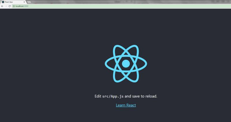 运行并查看react项目