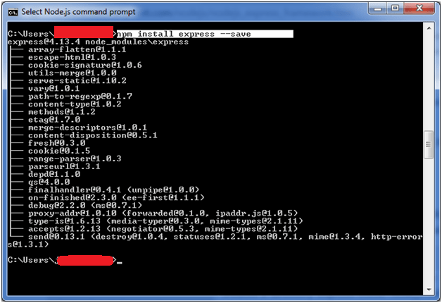 安装express.js 2