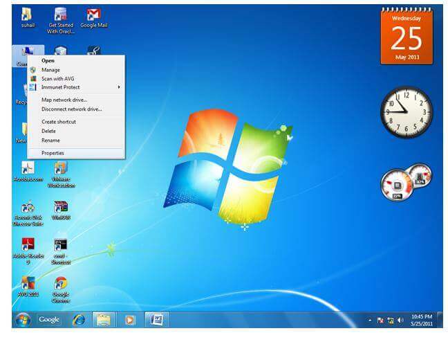 进入我的电脑属性