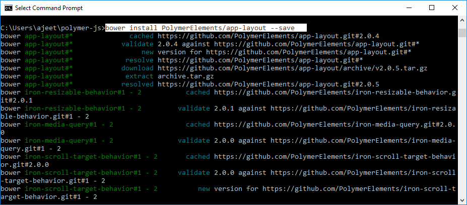 Polymerjs app布局1