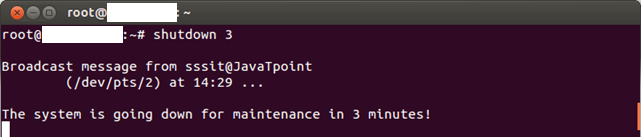Linux shutdown命令1
