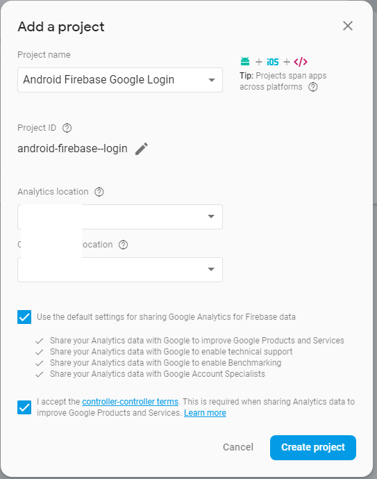 Android Firebase身份验证-Google登录