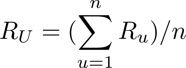 平均评分公式