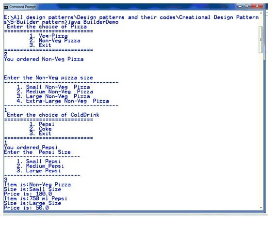 builderDesign模式输出1