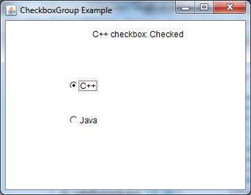 java awt checkboxgroup示例2