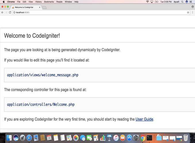 MacOS CodeIgniter 3