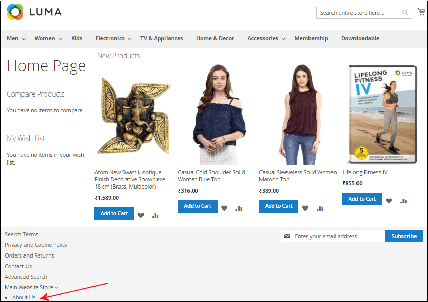在Magento 2中创建和管理CMS