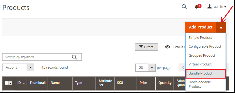 如何在Magento 2中创建产品