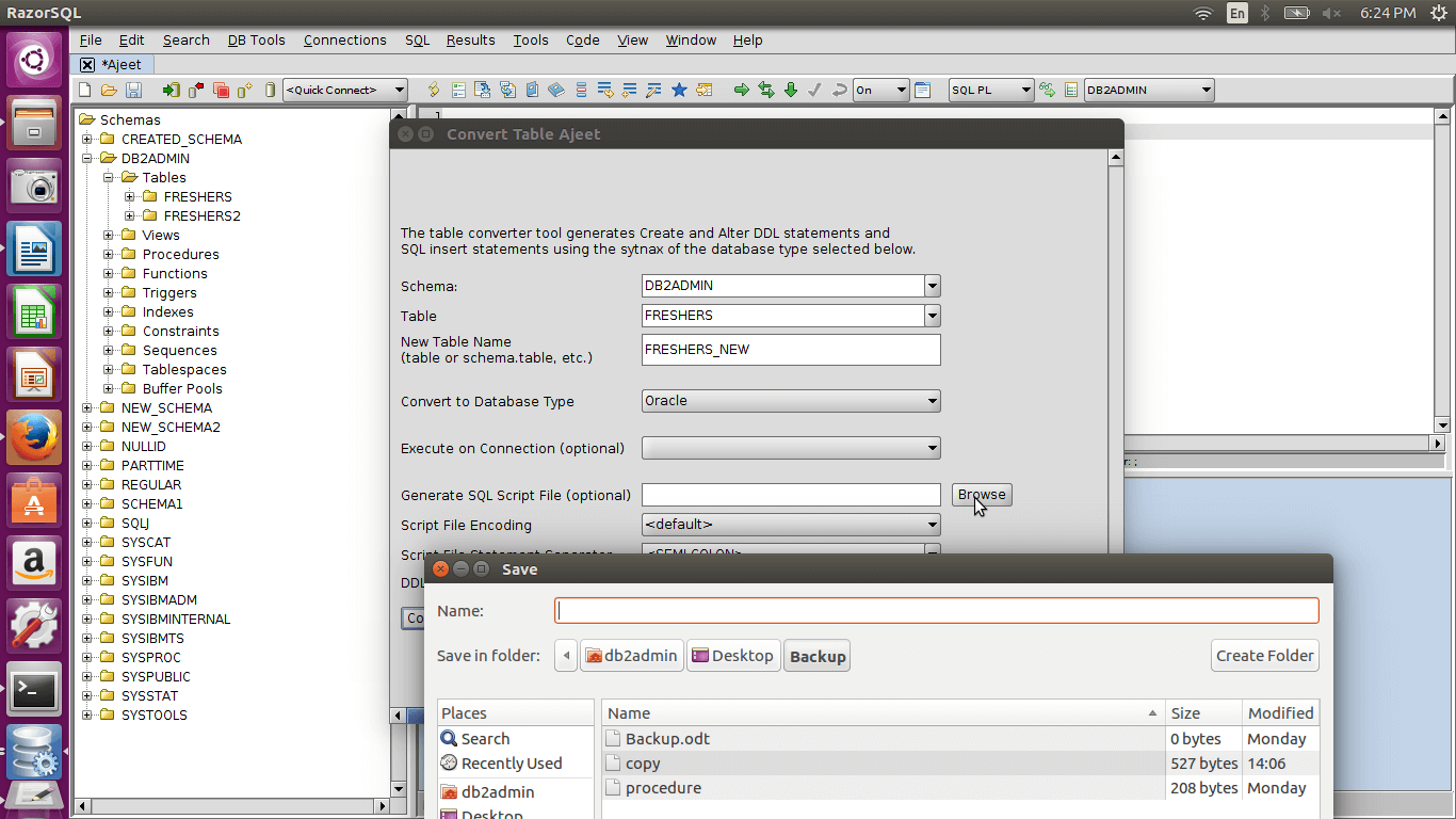 DB2 DAtabase转换3