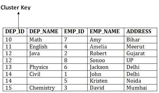 DBMS群集文件组织