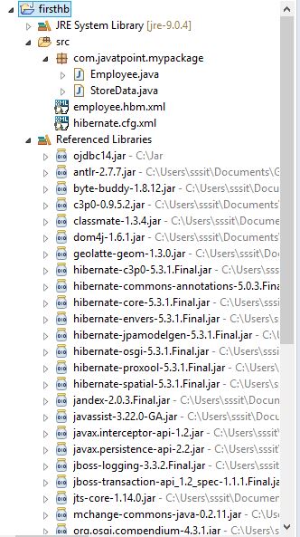 在Eclipse IDE中创建第一个Hibernate应用程序的示例
