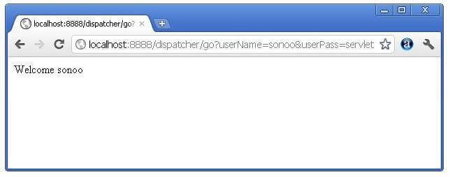 RequestDispatcher的示例