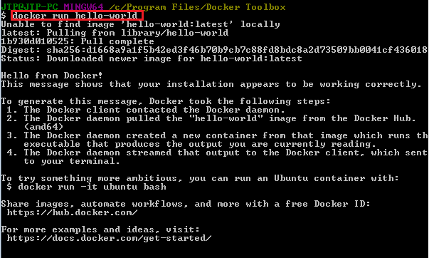 在Windows上安装docker
