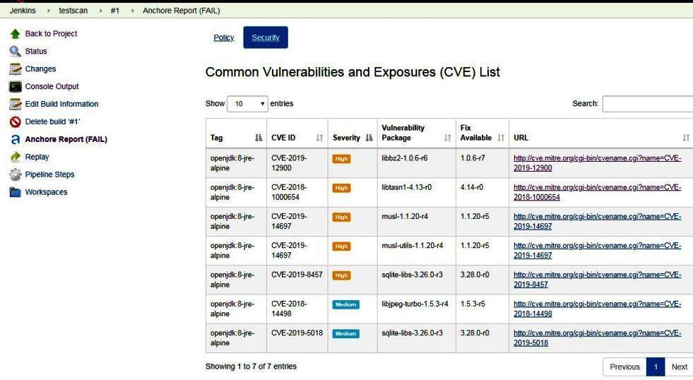 如何安装和使用Anchore Container Image Security Scanner？16