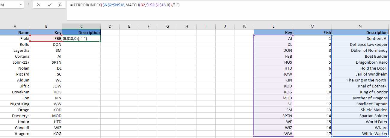 电子表格中的VLOOKUP进行数据整理9