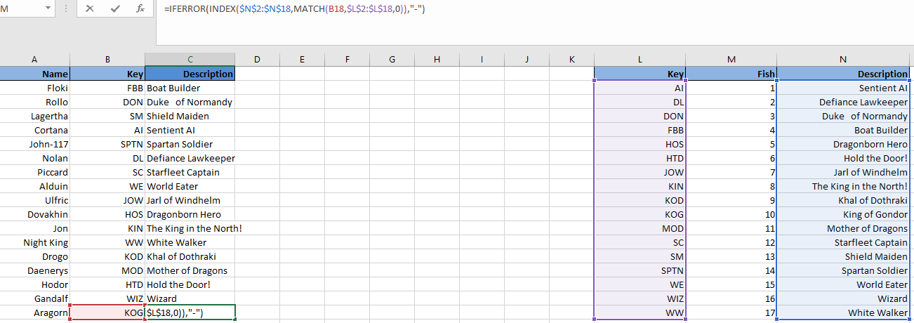 电子表格中的VLOOKUP进行数据整理10