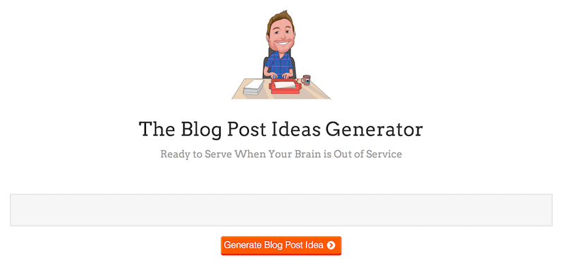 8个最好的工具来产生独特的博客主题思想18