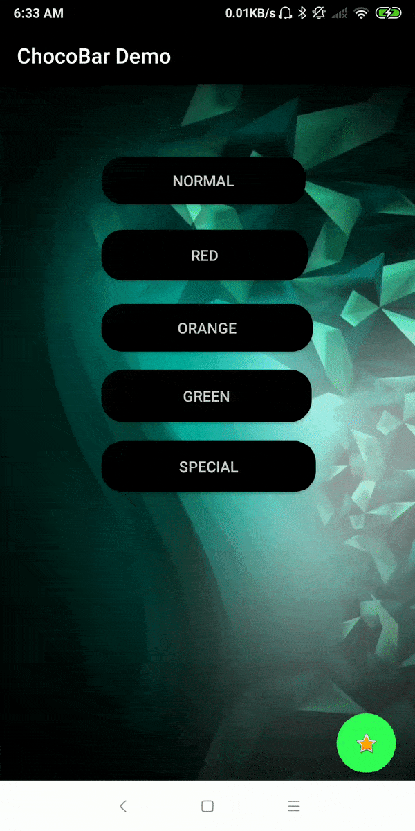 ChocoBar Android snack库