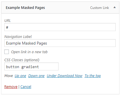 显示CSS类字段的管理菜单