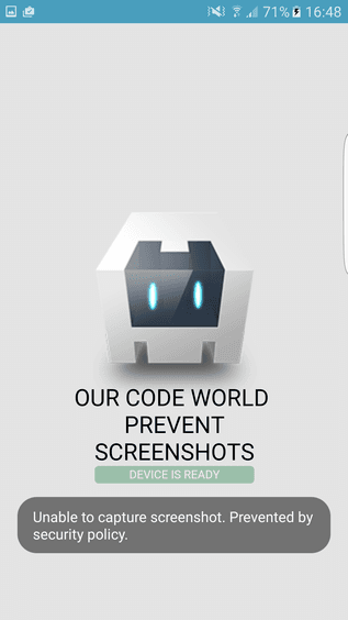 防止截图Android Cordova