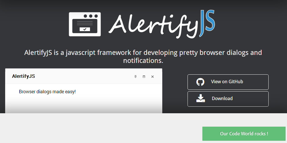 Alertify.js主页
