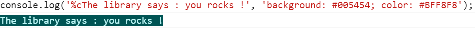 CSS Console.log