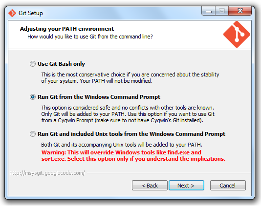 Git安装程序Windows问题