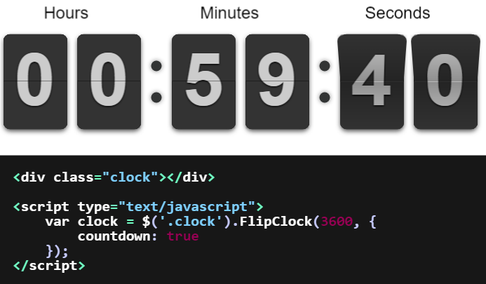 FlipClock.js演示